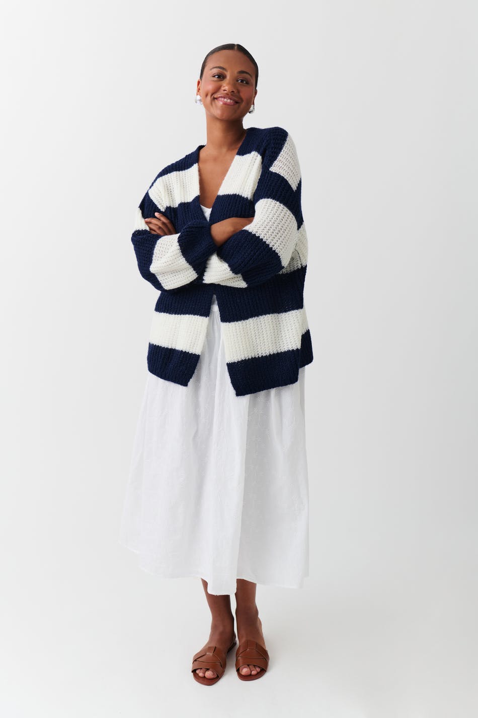 Knitted chunky cardigan