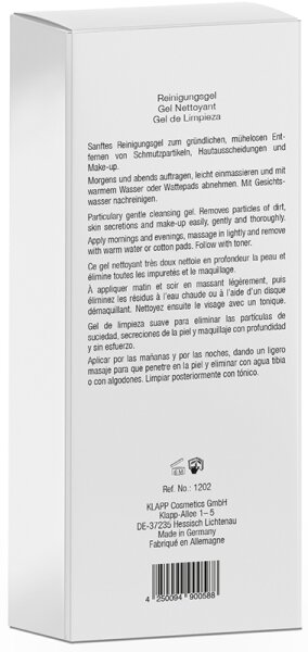 KLAPP Skin Care Science Clean & Active Cleansing Gel Reinigungsgel