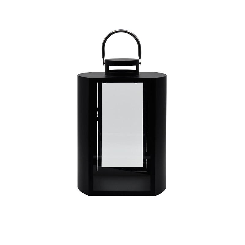 Home Lykt Villa 40x27x19 cm metall/glass sort