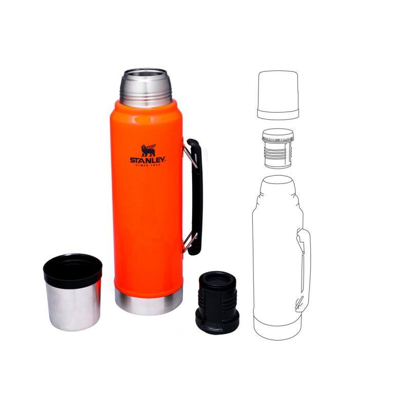Stanley Classic Legendary Bottle 1.1qt \/1l Blaze Orange