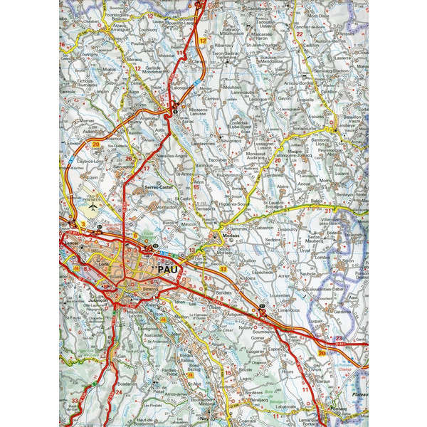 Michelin Baskenland - Pyrenäen - Straßenkarte