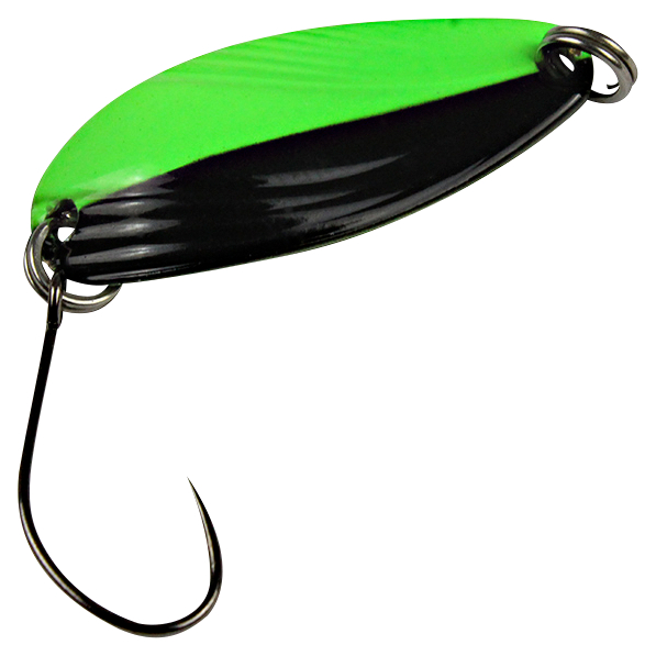FTM Trout Spoon Break (2,2 g, Grün/Schwarz UV)