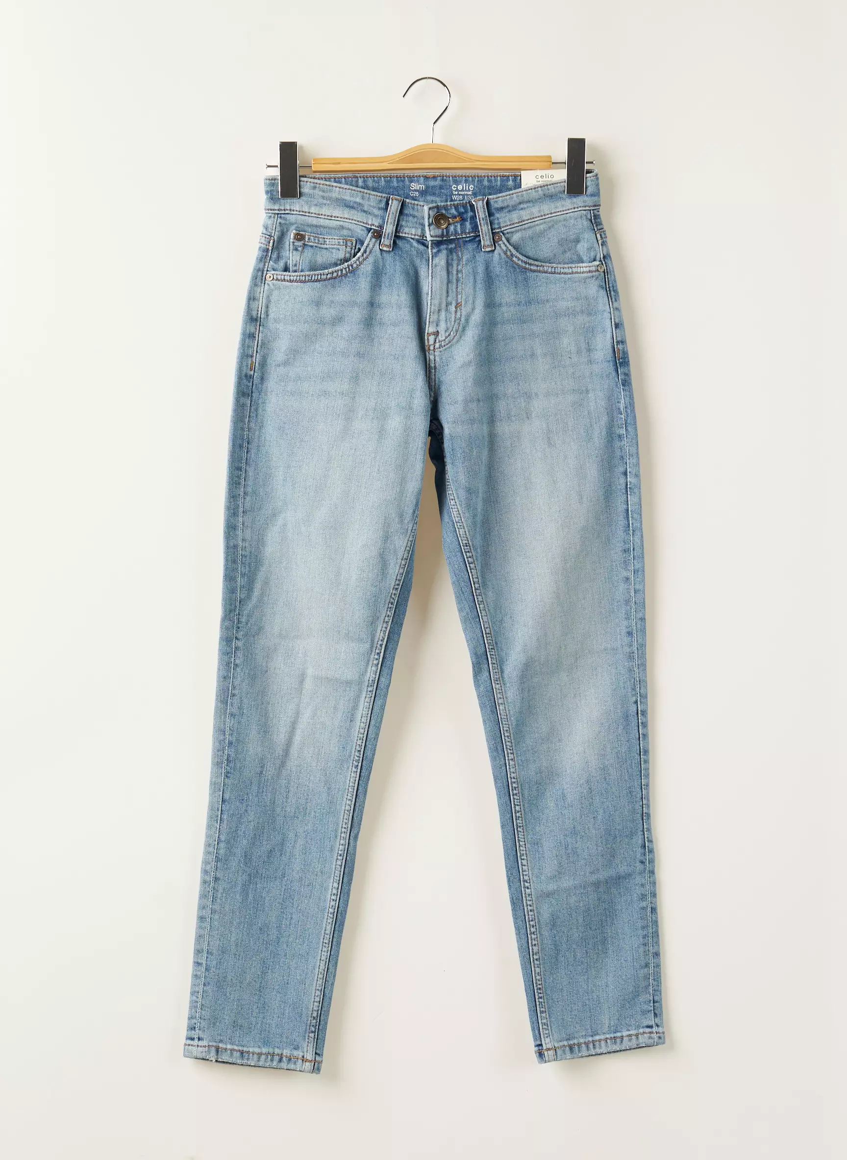 Celio Jeans Coupe Slim Homme couleur bleu