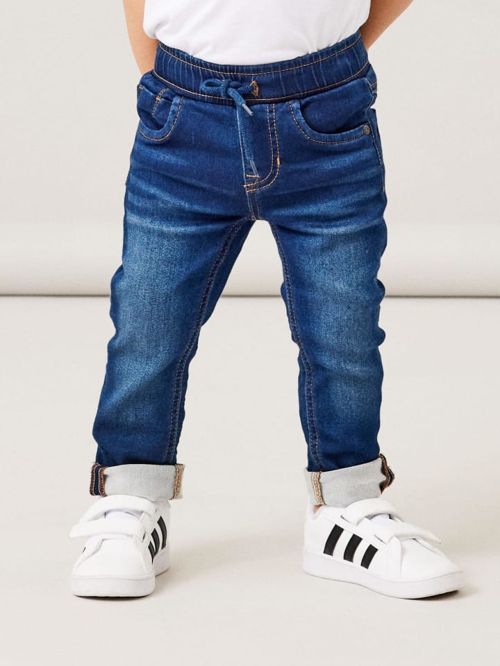 name it Schlupfjeans in dark blue denim günstig kaufen