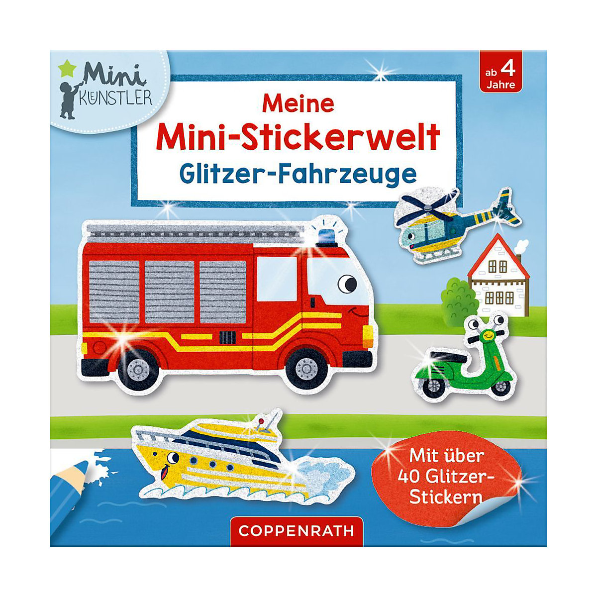 Meine Mini-Stickerwelt - Glitzer-Fahrzeuge