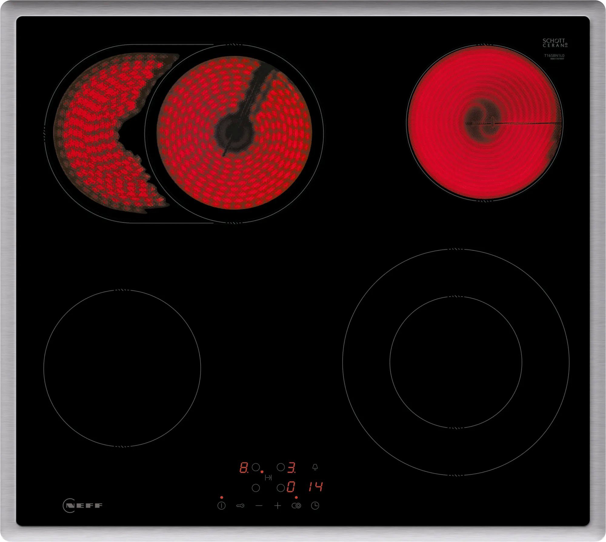 NEFF Backofen-Set N 30/N 50 BX36B, mit Teleskopauszug nachrüstbar