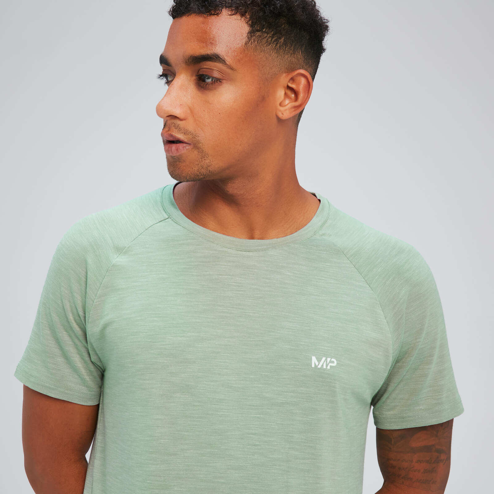 T-shirt à manches courtes MP Performance pour hommes – Vert pâle