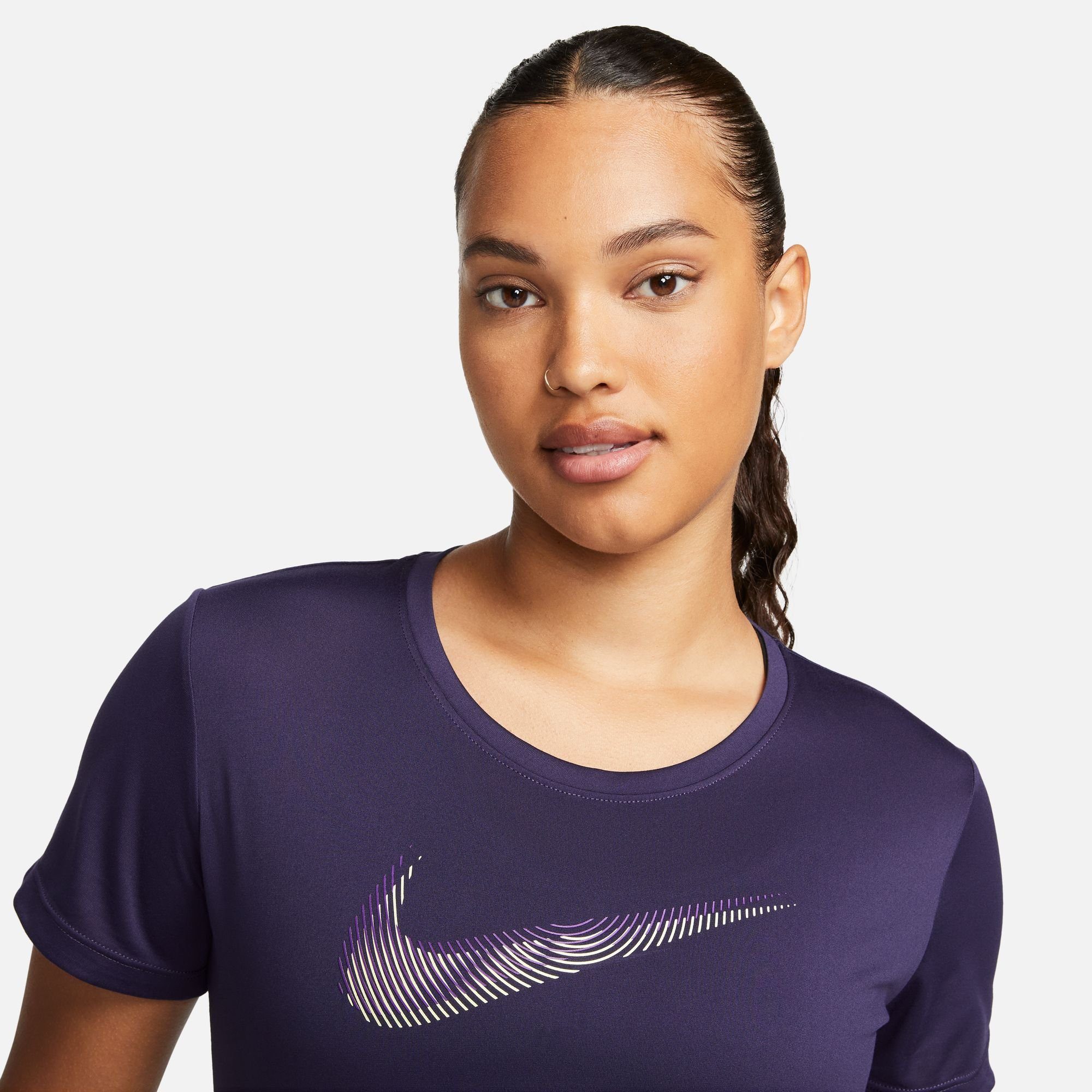 Nike Laufshirt DRI-FIT SWOOSH WOMEN'S SHORT-SLEEVE RUNNING TOP