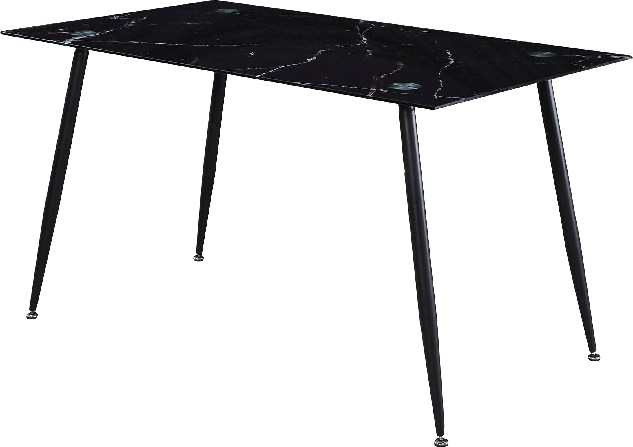 Homexperts Glastisch Romeo, Breite 140 cm, in Marmor-Optik