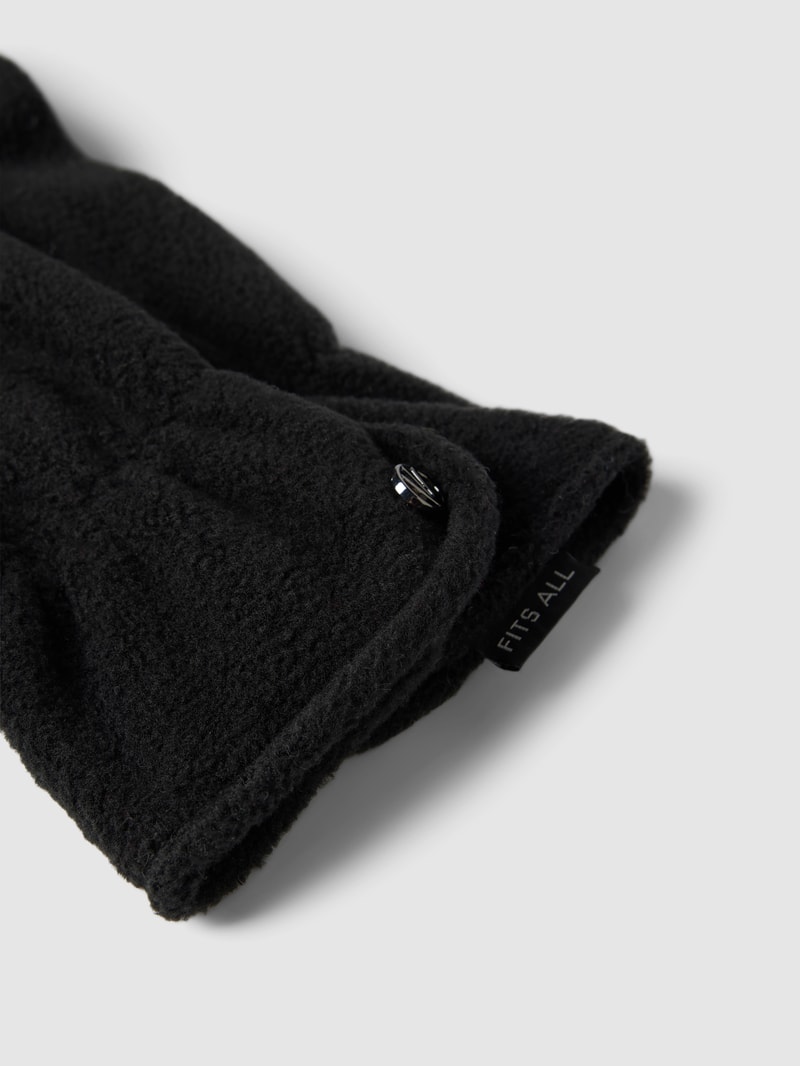 Handschuhe mit elastischem Einsatz in schwarz
