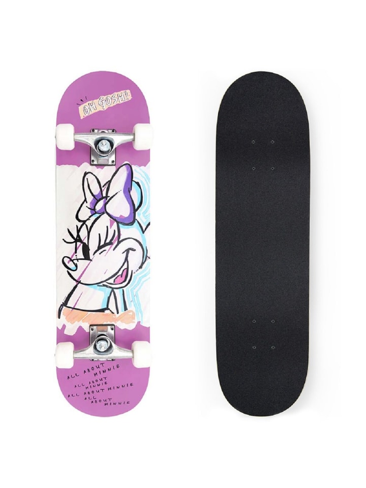 Disney Minnie Mouse Skateboard Perfekt für Gehwege & Parks 79x20x12 cm in Schwarz günstig kaufen 79