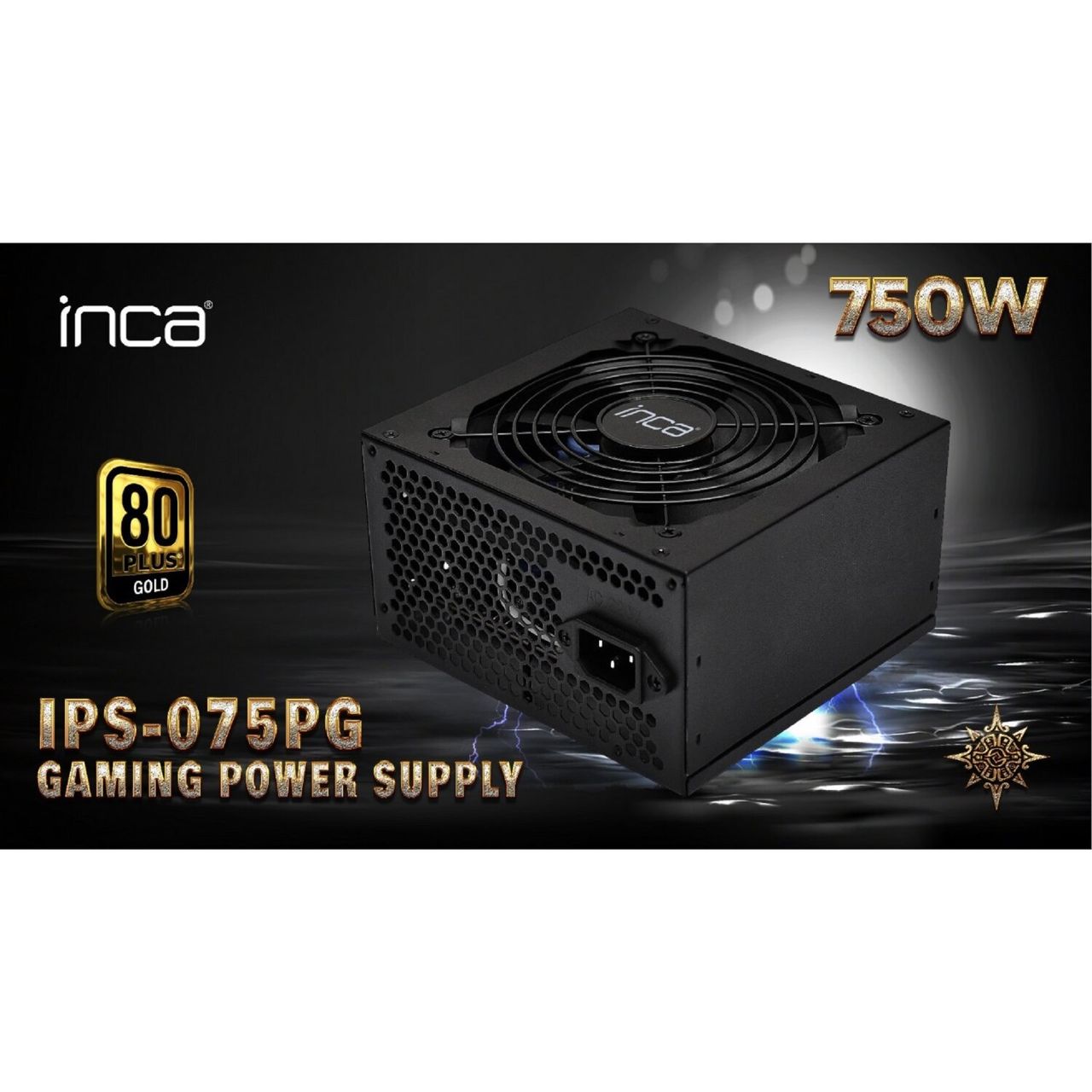 Inca IPS-075PG 80  GOLD Netzteil für den PC 80 PLUS 750W Leistung