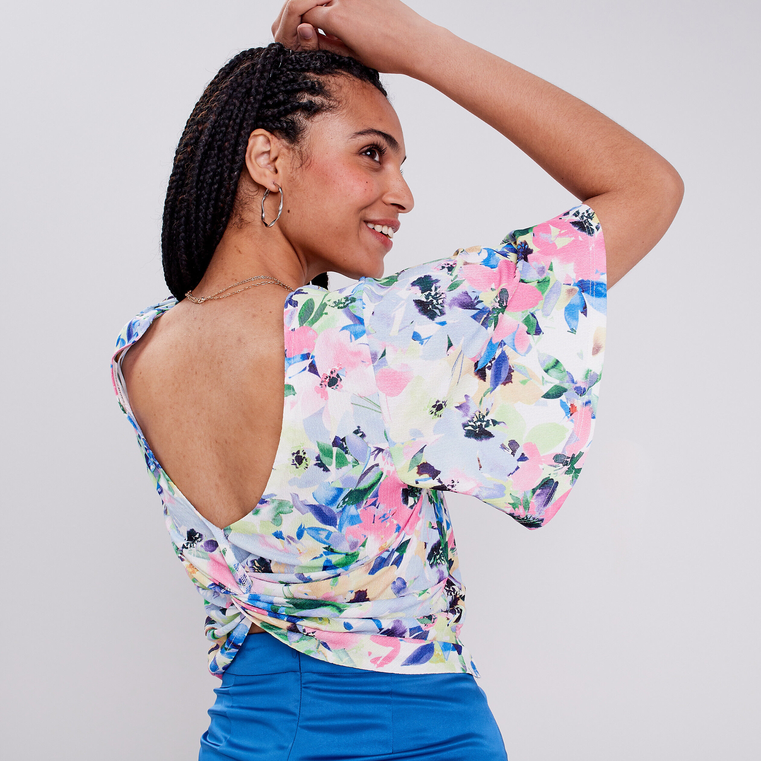 T-shirt manches courtes blanc femme | Cache Cache