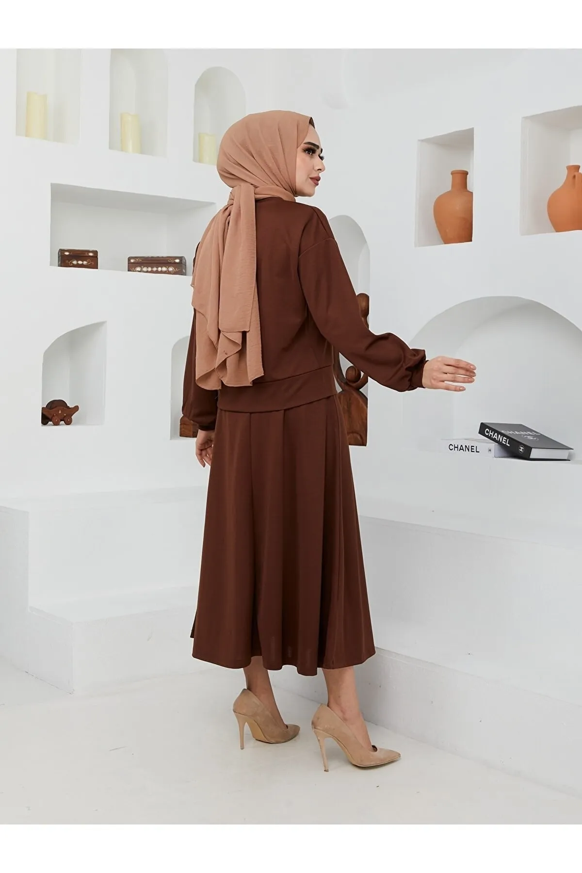 VOLT CLOTHİNG  Steinbestickter Rockanzug