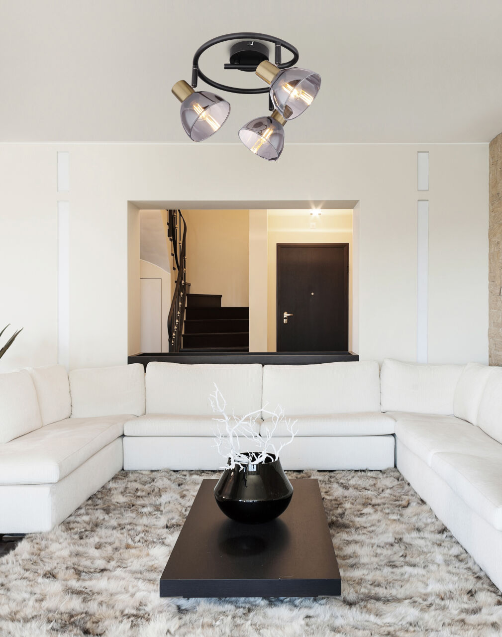 Globo Lighting - JAY - Strahler Metall schwarz, 3x E14