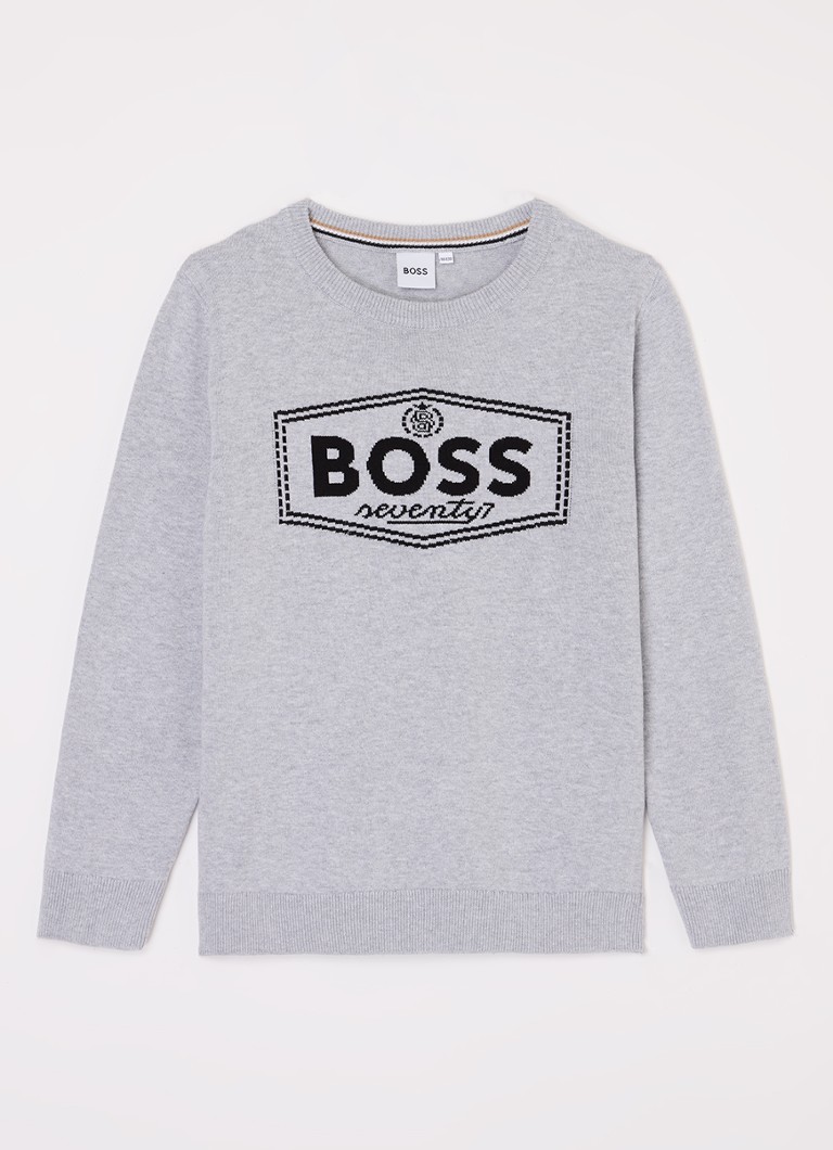 Jersey de punto fino HUGO BOSS con logo tejido