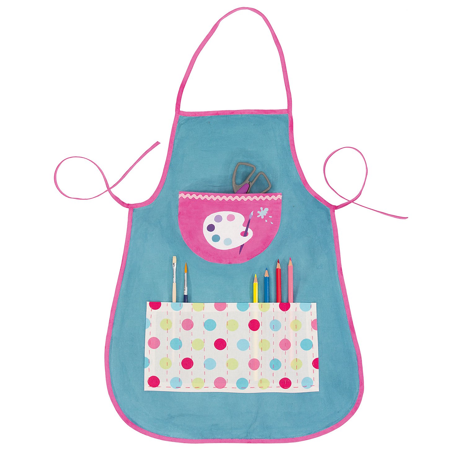 buttinette Kinderschürze, natur, 43 x 55 cm, 2 Stück
