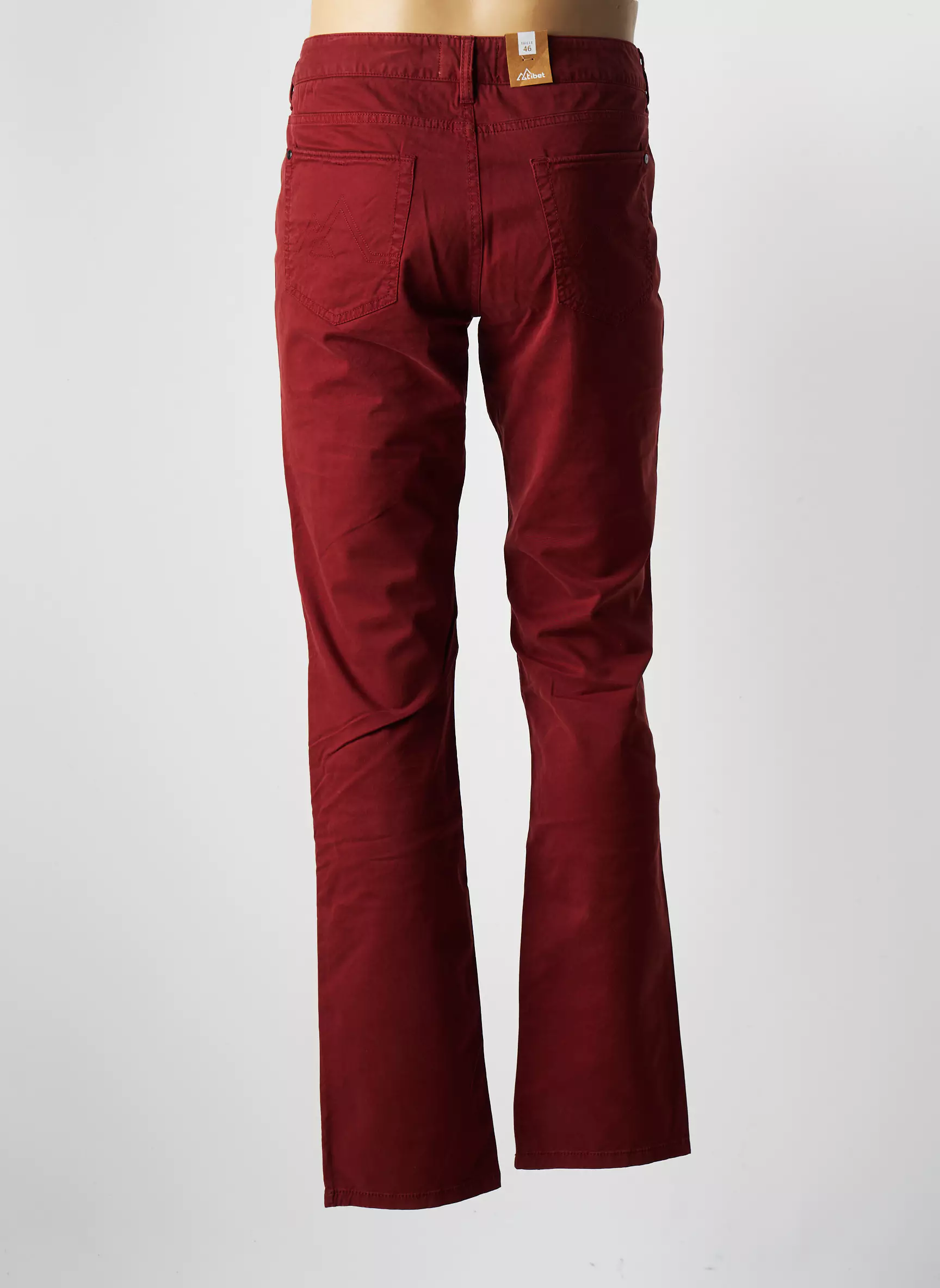 Tibet Pantalons Droits Homme couleur rouge