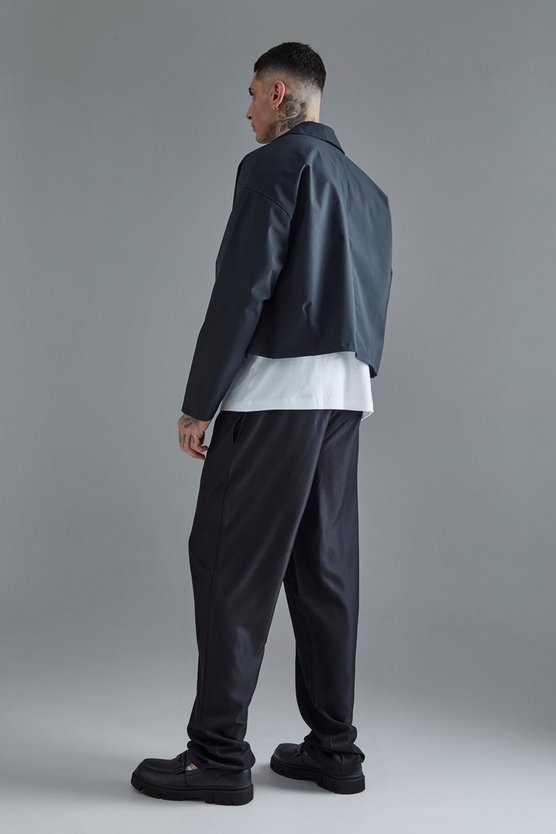 Tall zweireihiger Trenchcoat
