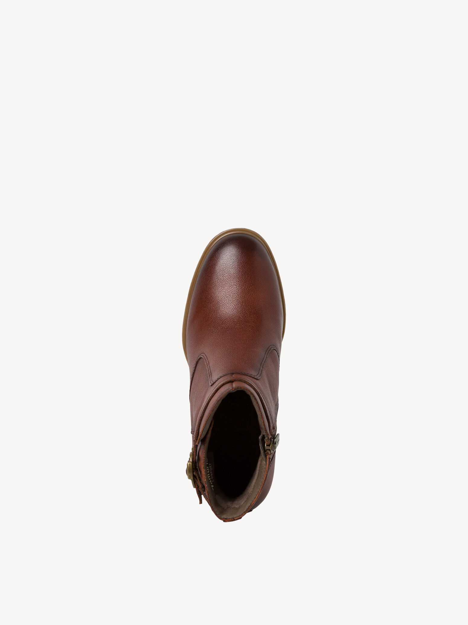 Bottine en cuir - marron
