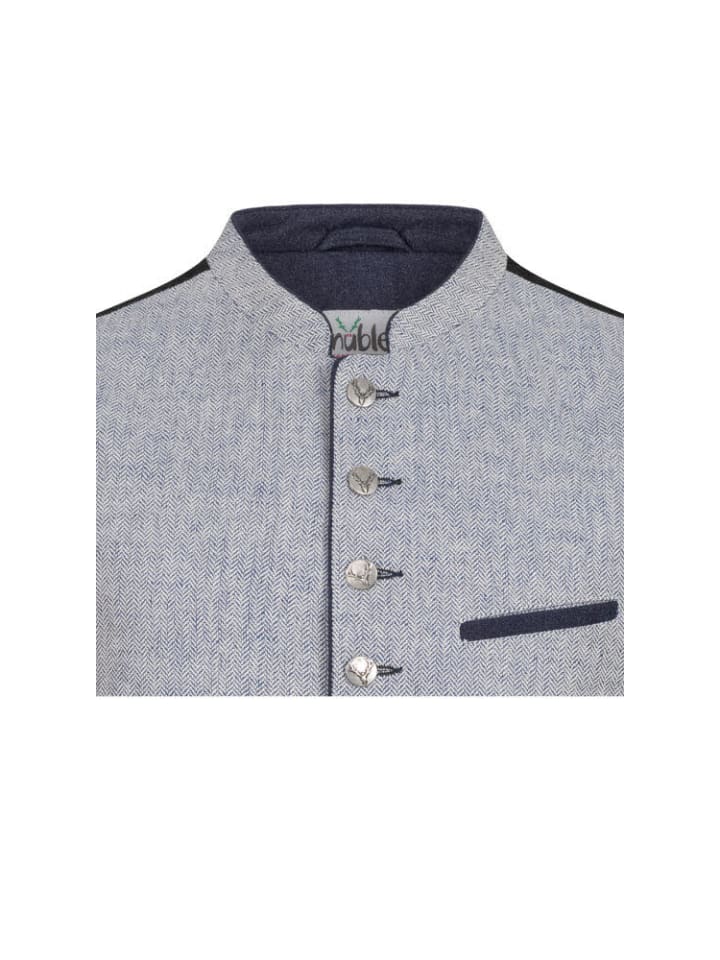 Nübler Trachtengilet Kajetan in Blau günstig kaufen