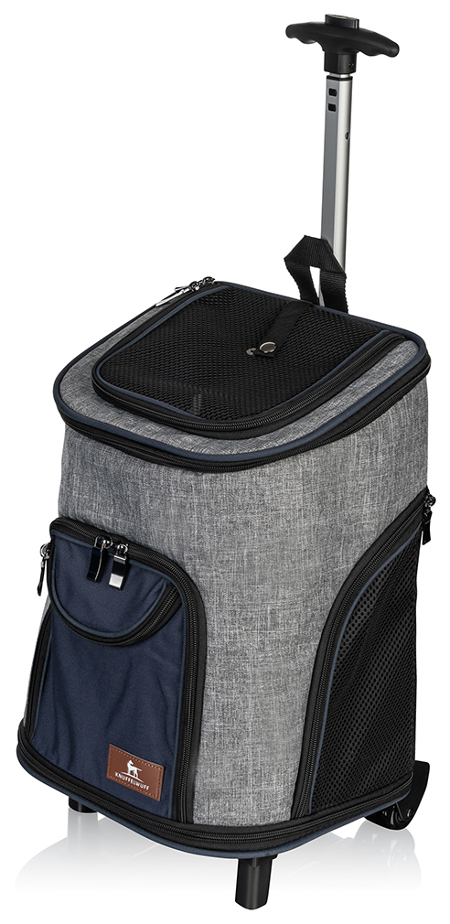 Knuffelwuff Tragetaschen Knuffelwuff Hunderucksack Tajumulco Trolley faltbar 2 in 1 mit Rollen und Griff