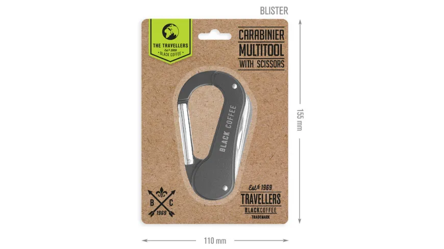 BLACK COFFEE Karabiner Multitool