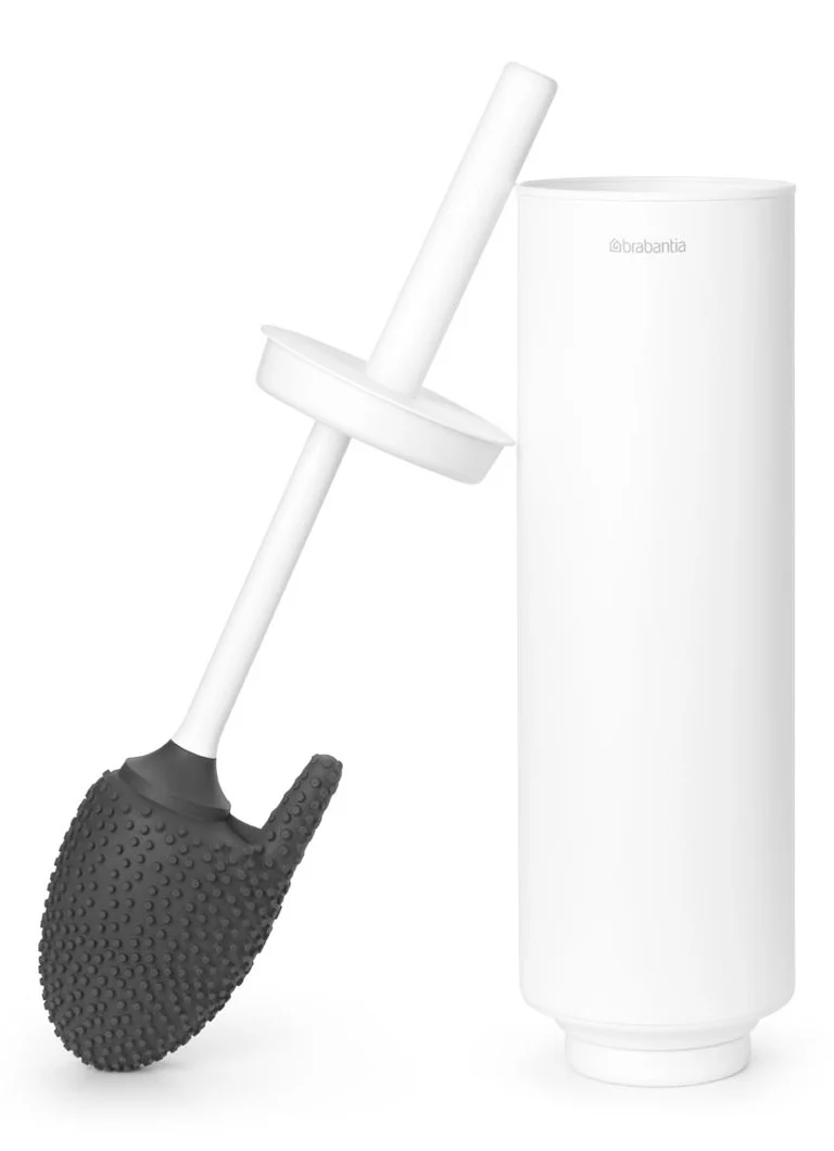 Scopa per WC Brabantia MindSet con supporto, 40,6 cm.