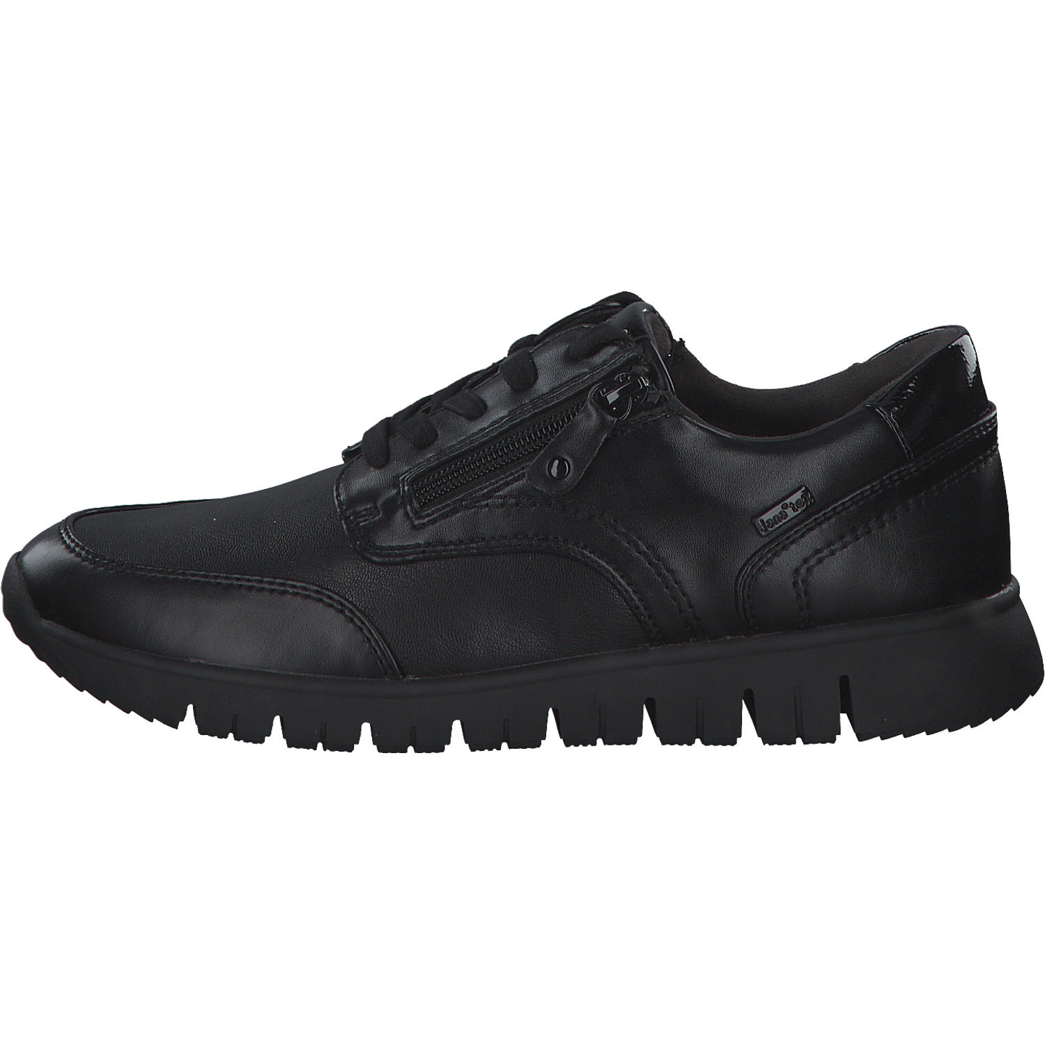 Jana Shoes 23765, Schnürschuhe, Damen, BLACK UNI