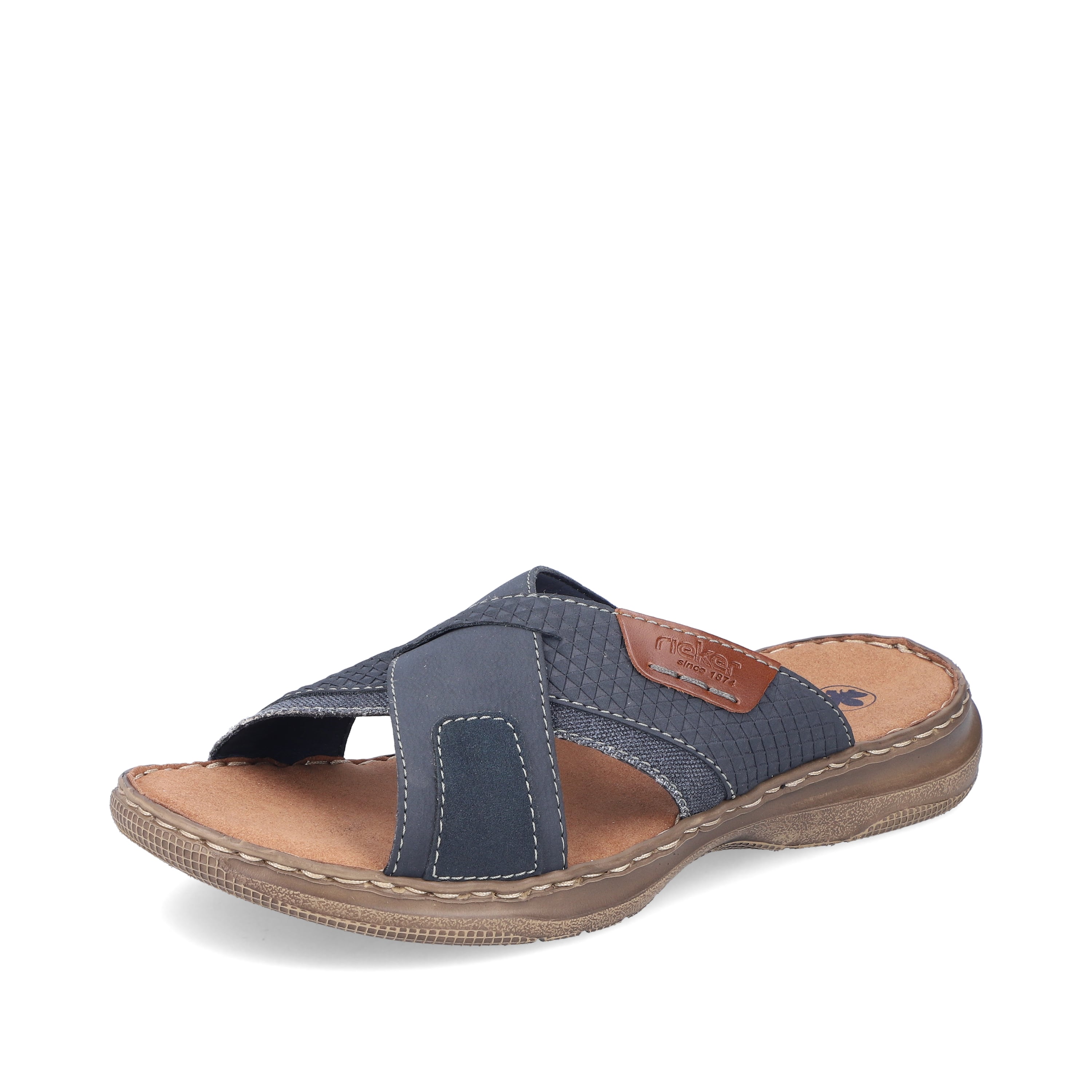 Rieker Herren Pantoletten schieferblau