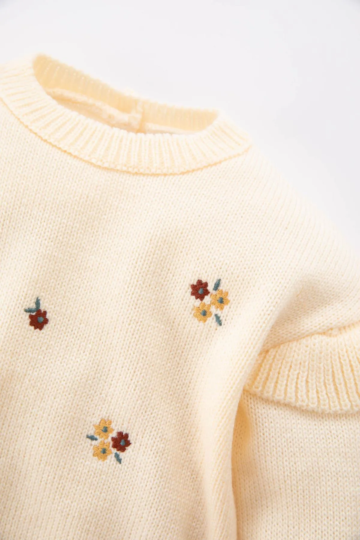 DeFacto  Baby-Pullover mit Blumenmuster, ausgestelltes Unterteil, 2er-Set