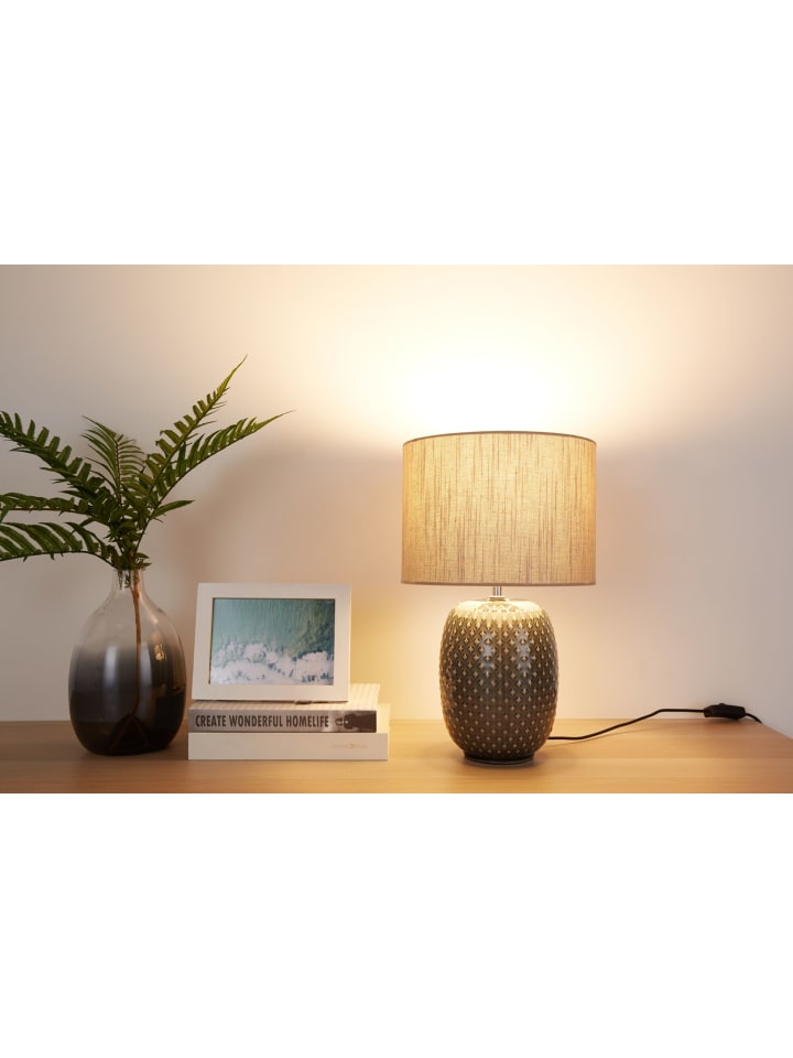 Pauleen Pretty Classy Tischleuchte max60W E27 Dunkelgrau/Beige 230V Keramik günstig kaufen onesize