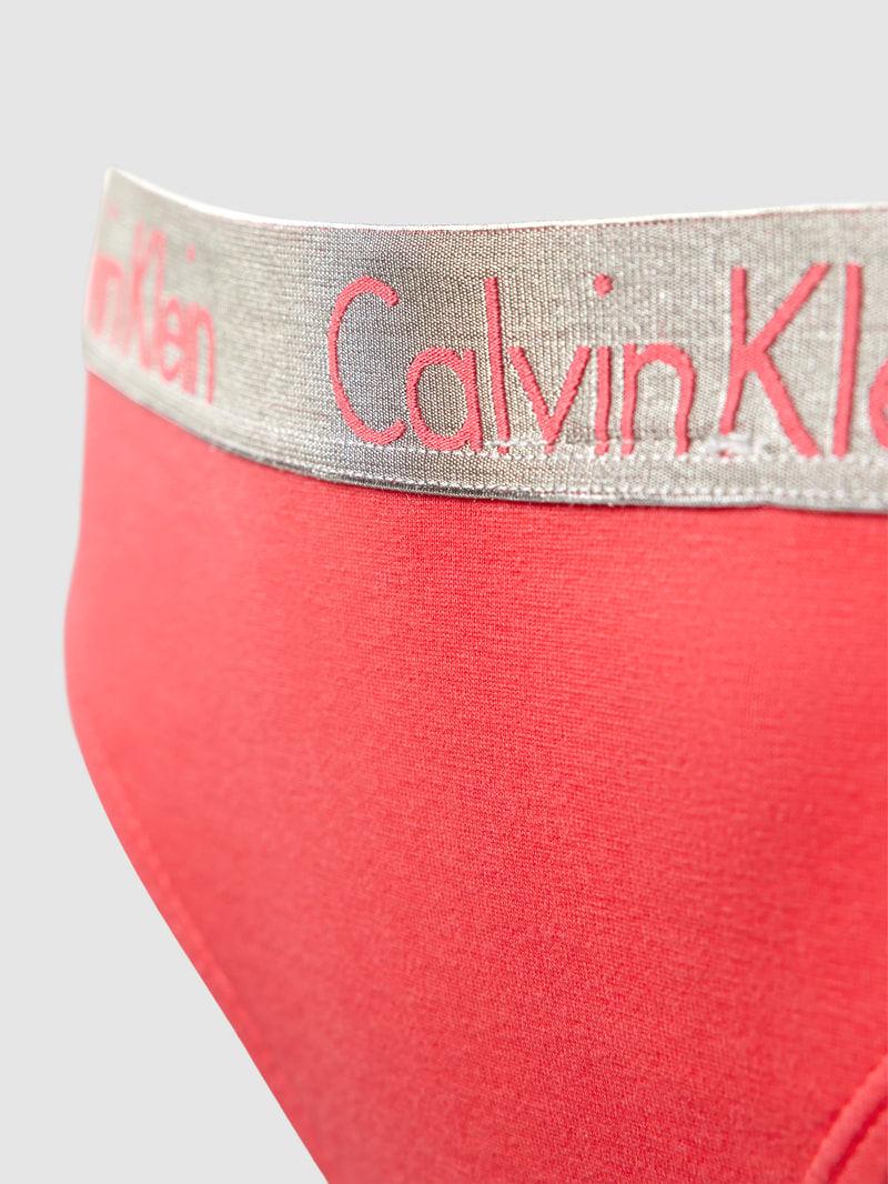 String mit elastischem Logo-Bund in pink