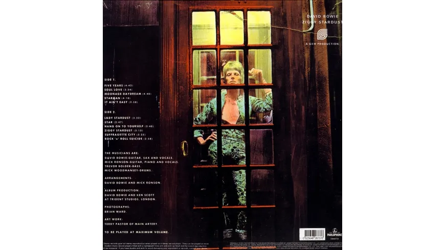 Rise And Fall Of Ziggy Stardust And The Spiders Fr 180GR.REMASTERED 2015