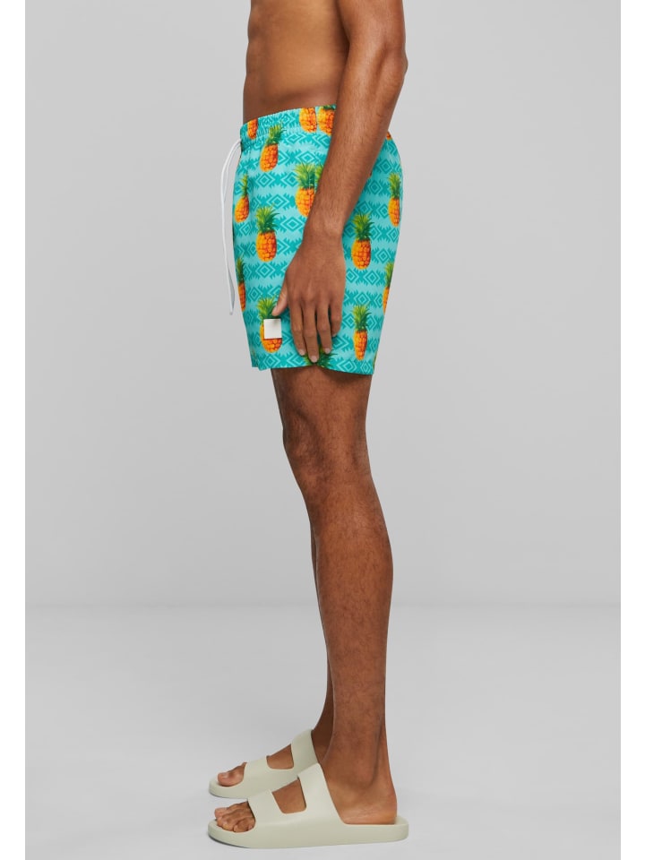 Urban Classics Urban Classics Badeshorts in pineapple aop günstig kaufen