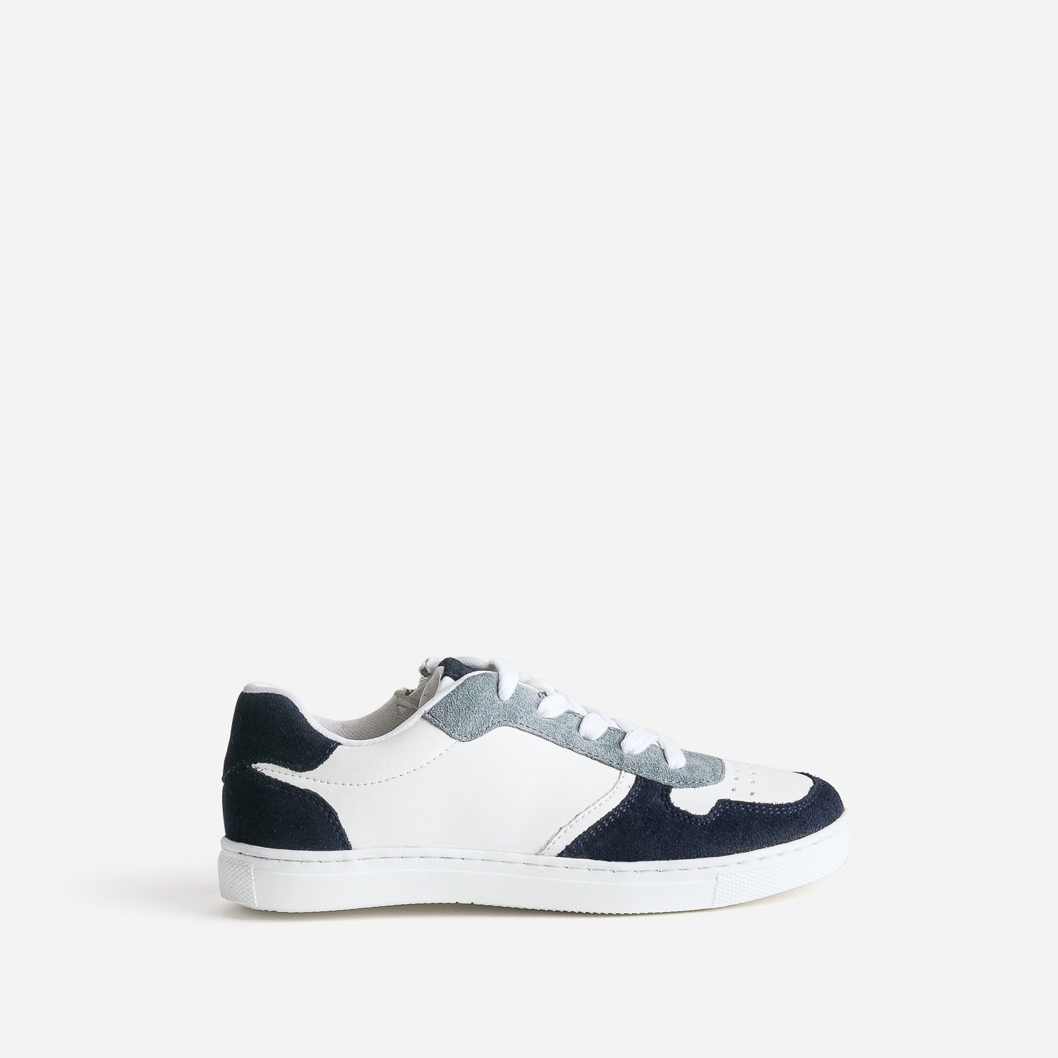 Tennis BUGGY blanche, marine et bleu grisé