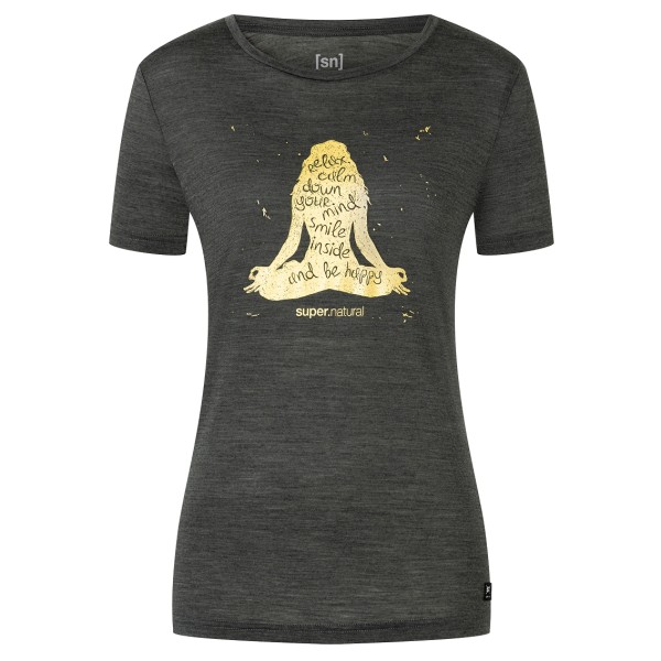 super.natural - Women's Be Happy Tee - Merinoshirt