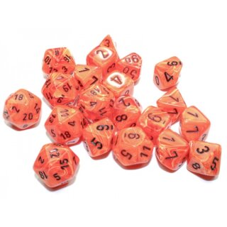 Vortex Bag of 20 Polyhedral Orange/Black (Limited Edition)