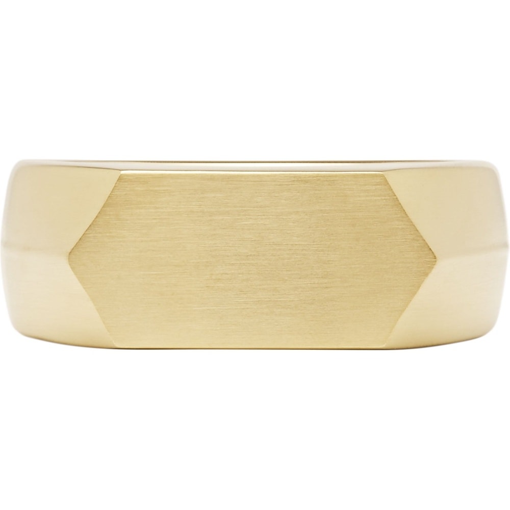 Fossil Bague pour hommes Acier inoxydable or Bague