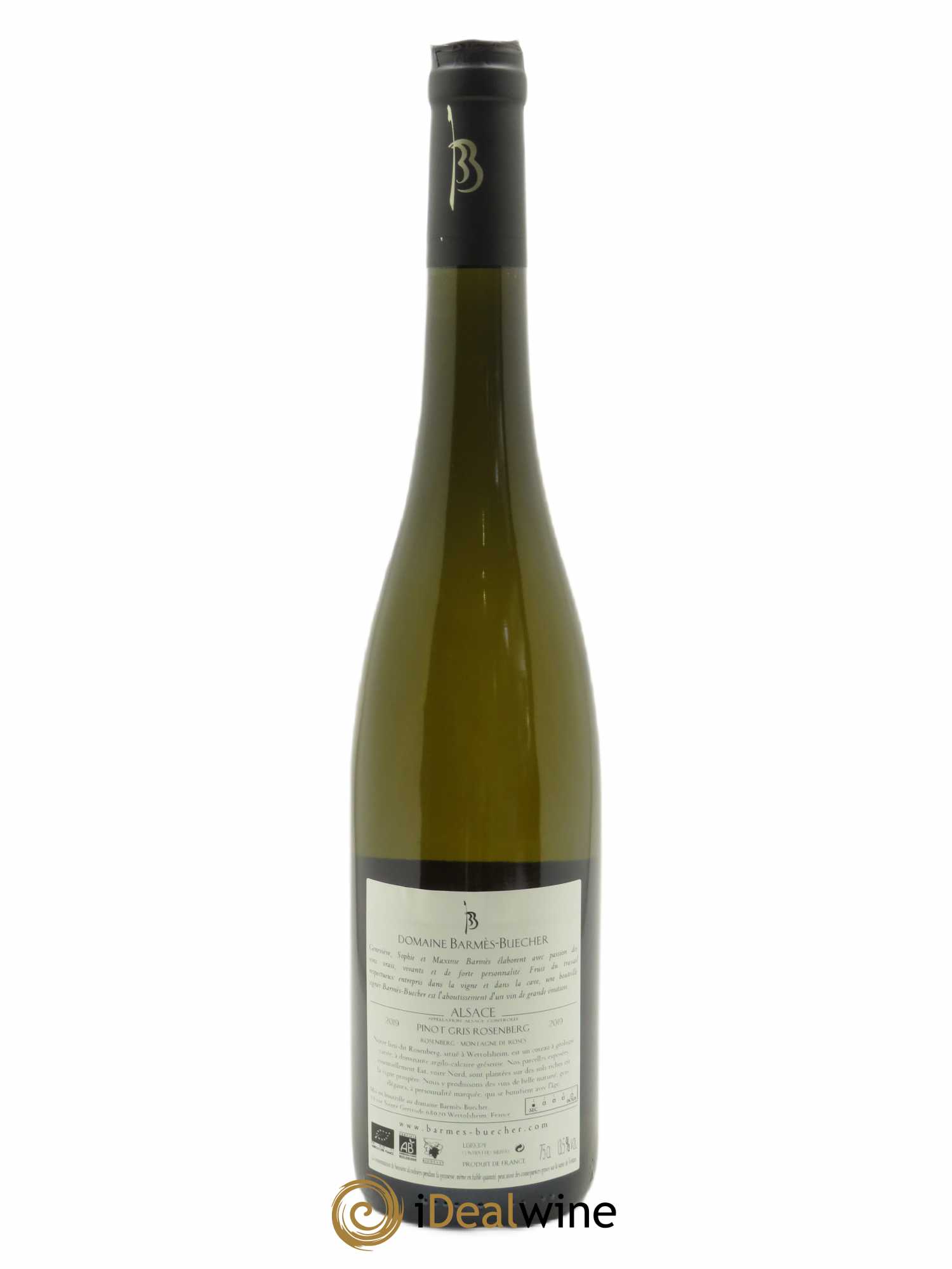 Pinot Gris Rosenberg Barmes-Buecher  2019 - Lot de 1 Bouteille