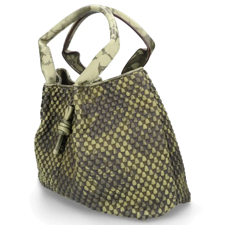 Tissa Fontaneda - Handtasche SURPRISE SHOPPER Nappaleder olive - grün