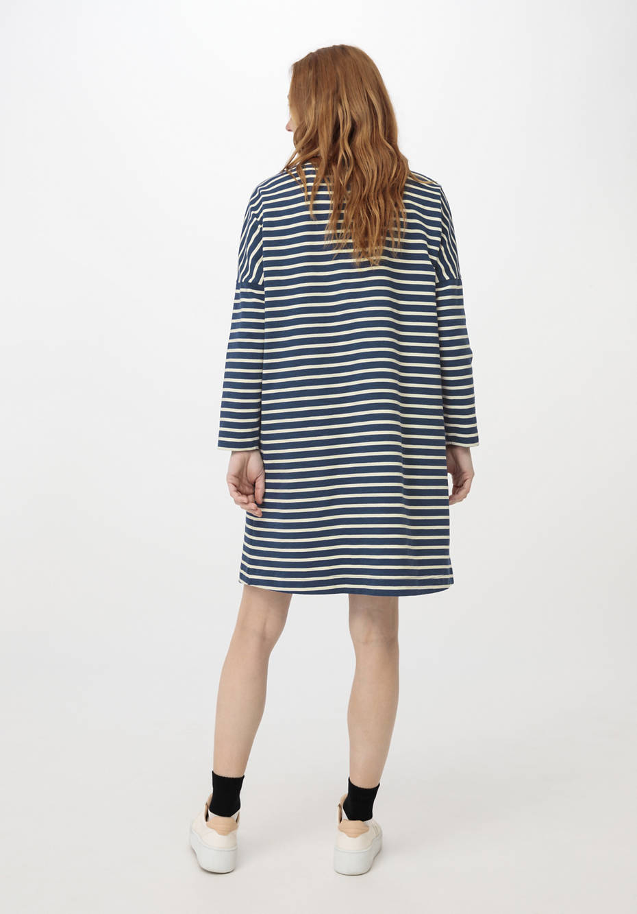 Ringelkleid aus reiner Bio-Baumwolle