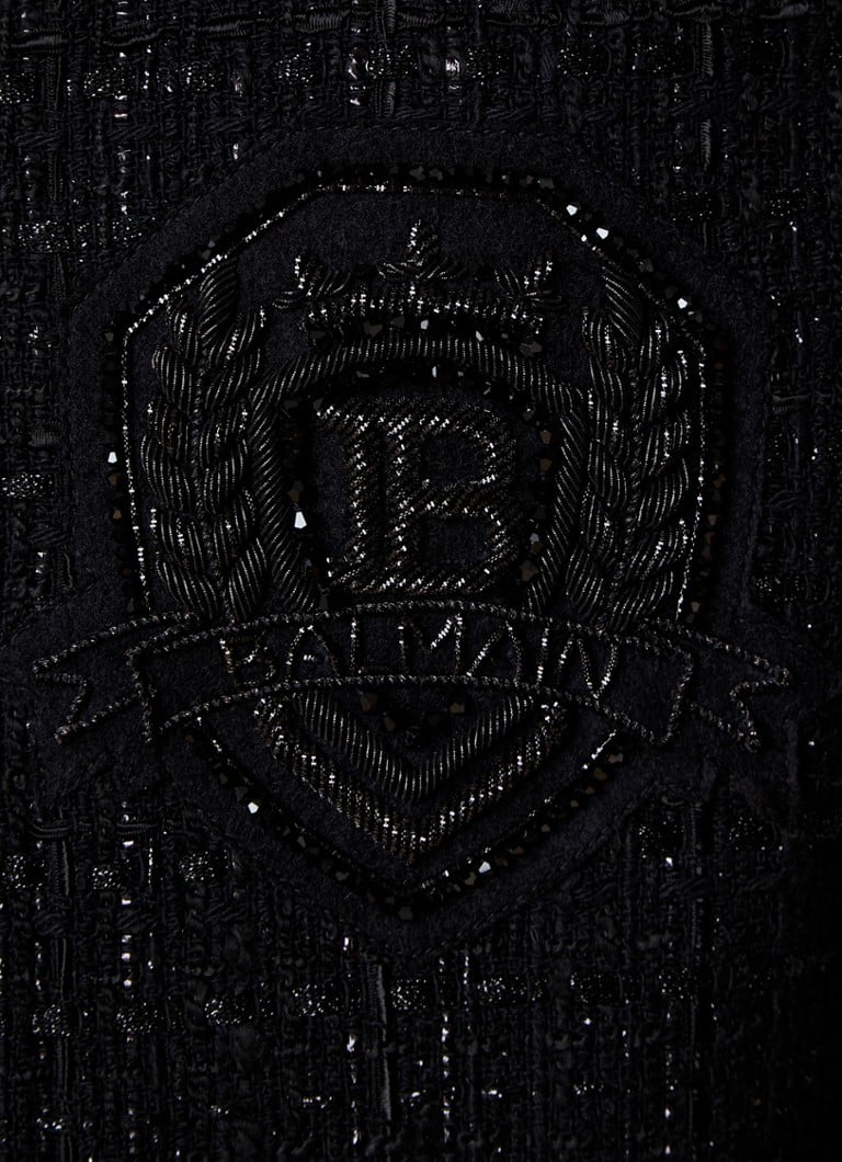 Balmain melegítődzseki tweed mintával és lurexszel