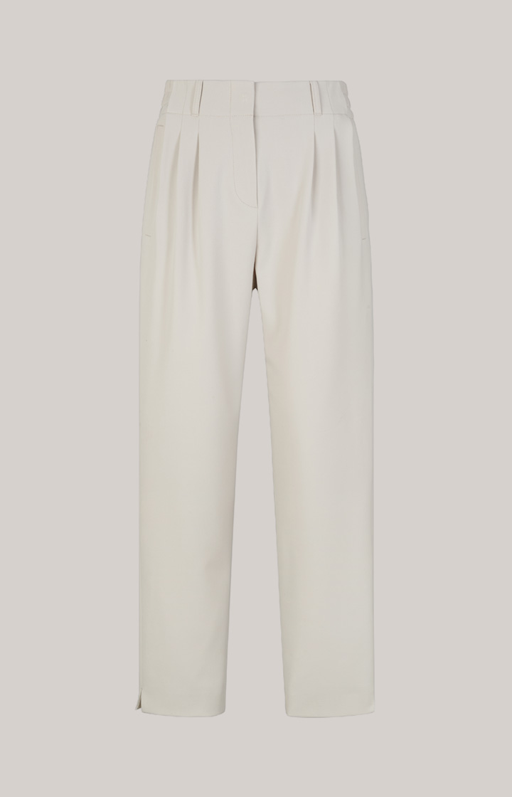 Twill-Hose in Grau/Beige