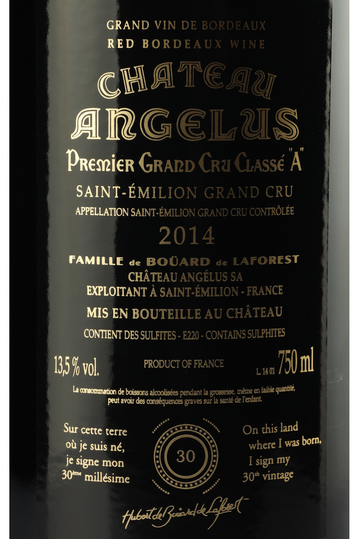 Château Angelus 2014, Saint Emilion