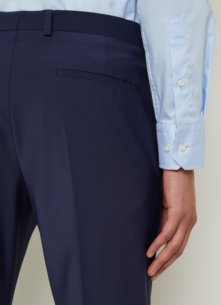 Strellson Madden slim fit pants in wool blend with stitching pockets