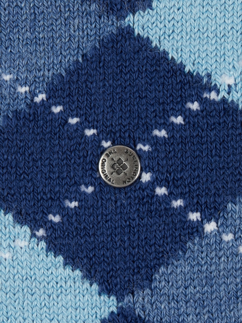 Socken mit Argyle-Muster Modell 'Whitby' in royalblau