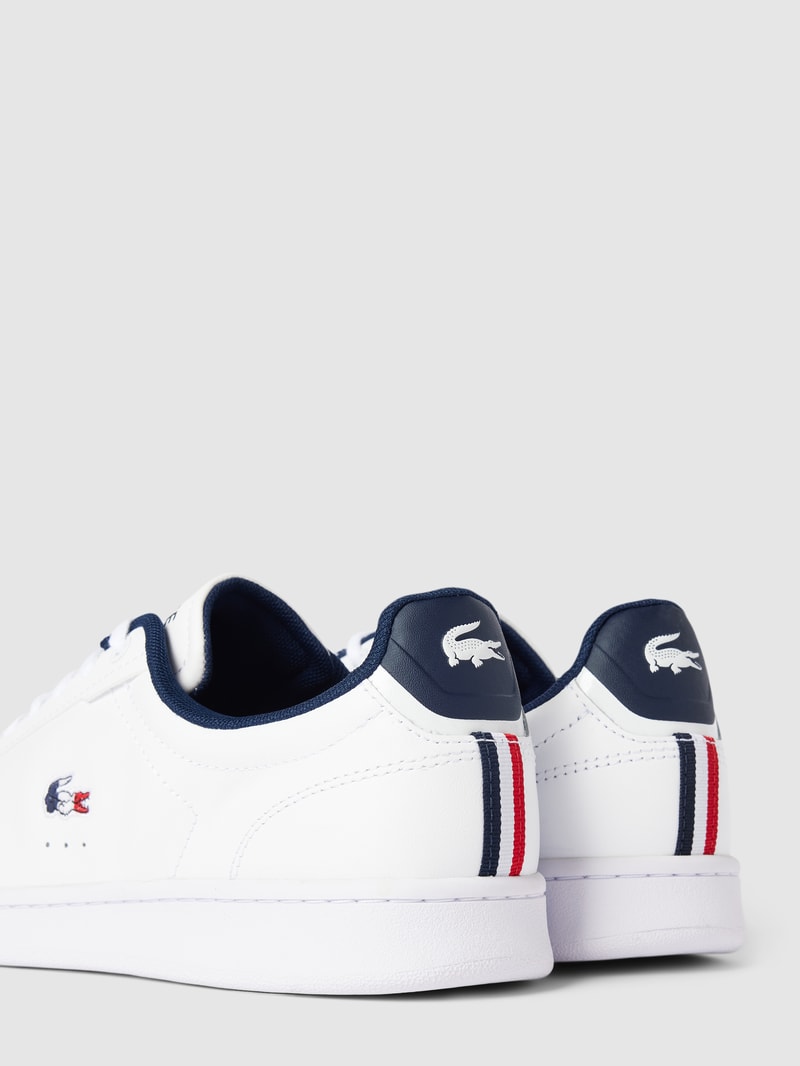 Sneaker aus Leder-Mix mit Label-Stitching Modell 'CARNABY' in weiß