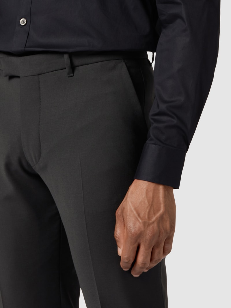 Slim Fit Anzughose mit Stretch-Anteil Modell 'Piet' - 'Drynamic' in schwarz
