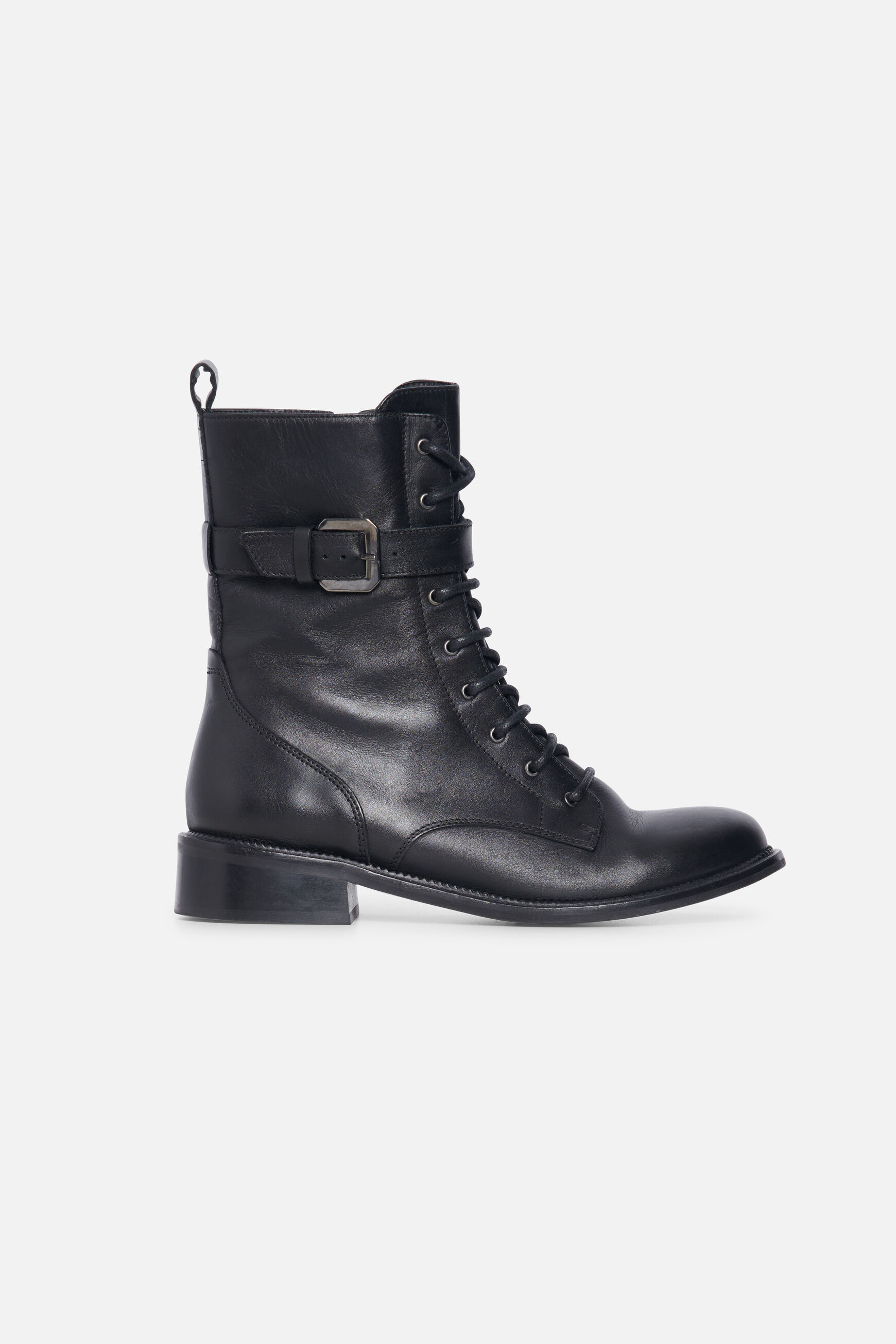 bottines ginger 100% cuir noir femme